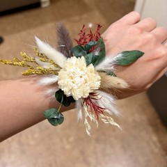 Lot Of 6 Corsages Dried Flowers Handmade Wedding