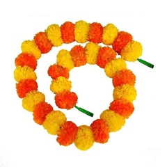 Pack of 10 Artificial Marigold Flower for Decoration genda phool for Decoration
