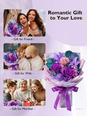 Eterfield Flowers for Delivery Prime, Mother’s Day Forever Small, Purple