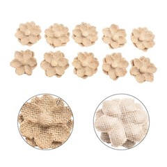Supply Useful Hessian flower Rustic Vintage Wedding Accessory Jute Lace