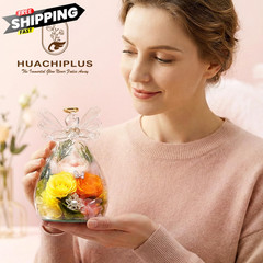 Forever Flower Gifts for Her: Blessed 3.86×3.86×5.91 inches, Champagne