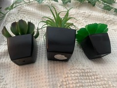 Cute Set~ 3 Assorted 3,4, 5” Faux Small Succulent Plants Pots Wedding Home Decor