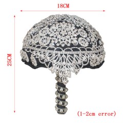 Sparkly Crystal Rhinestones Wedding Bridal Bouquet Brooch Bride Hand Flower 18cm