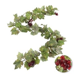 Artificial Grape Vine Leaf Garland Plant with 5 1 Summer Grape Leaf Garland