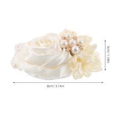 2 Pcs Hand Flower Bracelet Wedding Prom Wrist Corsage Bridal Garland