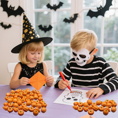 Mini Pumpkins for Crafts, 60Pcs Decorative Miniature Pumpkin, Little Fake Pumpki