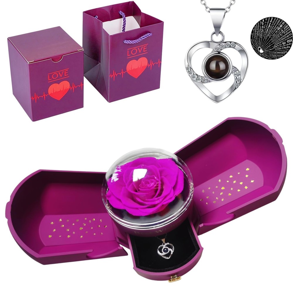 Mothers Day Gifts for Mom，Heart I Love You 18 inches, Purple