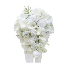 Wedding Bouquet for Bride Artificial Flowers Elegant Romantic Bridesmaids Fake