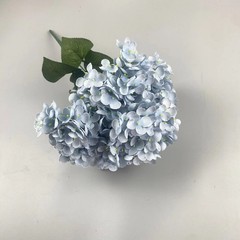 Large Size 5 Heads Artificial Flowers White Pink Hydrangea Silk DIY Wedding Brid