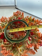 2 Pcs Spring Floral Candle Rings Wreaths for Pillars Home Table Window Deco