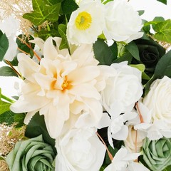 Artificial Wedding Arch Flower Kit Decorative Artificial Flowers With Drapes
