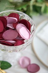 300pcs Burgundy Maroon Mauve Silk Rose Petals for Wedding Decor, Aisle Scatter,