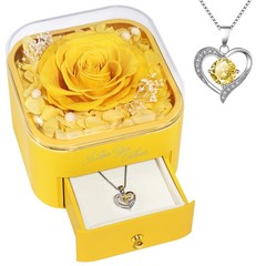 Beferr Birthday Gifts for Women Preserved Real 4.3 x x 3.7 inches, Yellow