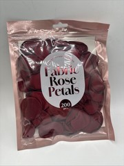 Rose Petals Fabric Burgundy 200Pcs Wedding Aisle Table Party Decor Love NIP