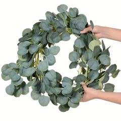 Artificial Eucalyptus Garland Green Eucalyptus Hanging Vine Outdoor DIY Fake Pla