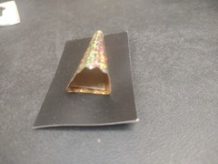 Gold Holo Foil Bout Magnet, Attach Boutonniere w/o Pins “Glitterati 24 Karat”