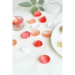 300pcs Reusable Silk Rose Petals Wedding Decorations Table Scatter Party Favors