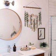 Artificial Eucalyptus Wall Decor Fake Greenery Leaves Stems Wall Hanging