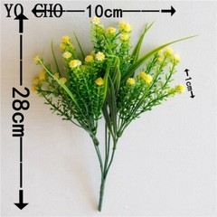US 4pcs Artificial Flowers Plastic Baby’s Breath Floral Wedding/Home Decorate