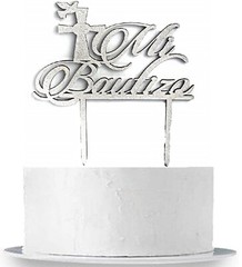 BAUTIZO CAKE TOPPER CENTROS PARTY DECORATIONS FAVORS BAPTISM RECUERDOS CROSS
