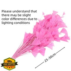 GYBZZR Pink Feather Flower Bouquet 2pc