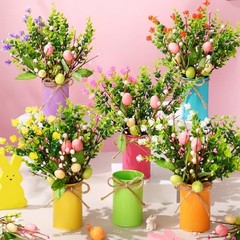 6 Sets Spring Easter Table Centerpiece Decor 12 Easter Artificial Mixed Color