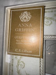 Vintage cloth cover Anna Griffin guestbook Romantic Wedding Classy