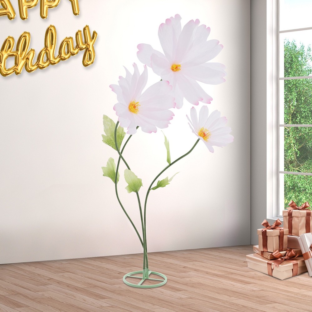 Wedding Corrugated Paper Flower Decoration Artificial Flowers For Window Display