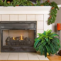 88 Leaves Fake Ferns, Large Artificial Boston Fern, Faux Fern Plants for Home,