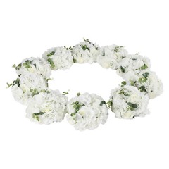 10 Pcs 7.87 inch Diameter Fake Flower Ball Arrangement Bouquet Party Centerpiece