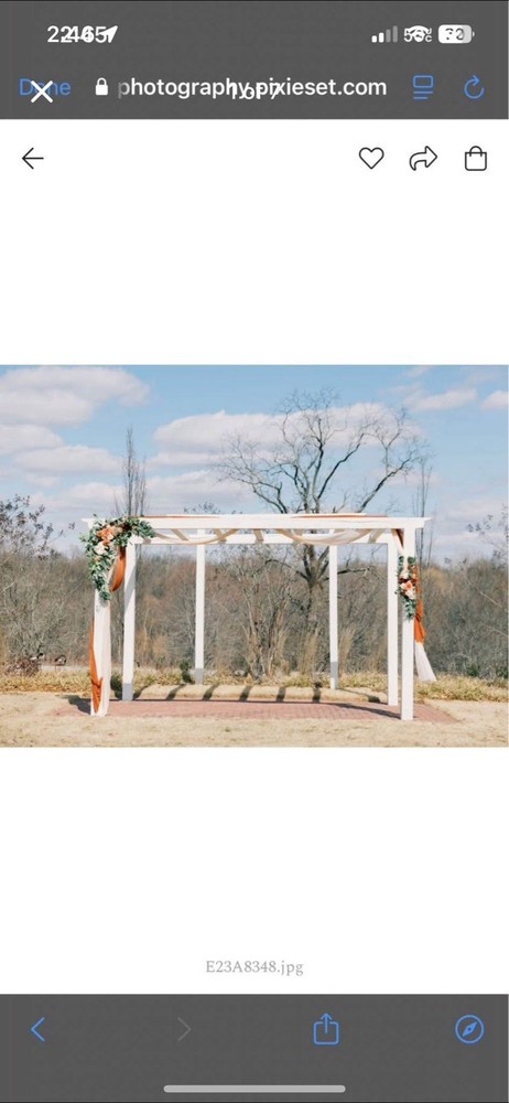 Ling’s Moment Sunset Terracotta Wedding Arch Flowers