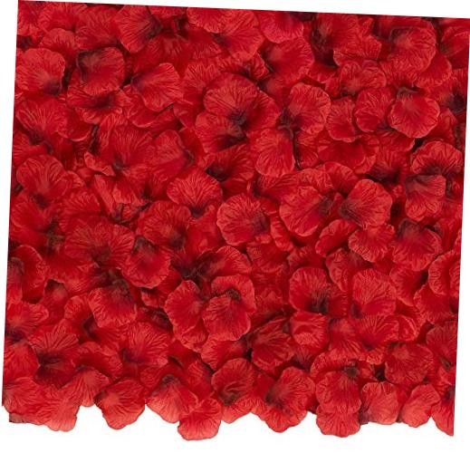 , Artificial Rose Petals – 1000 Pcs Silk, Fake Rose Petals for Mothers Day Red