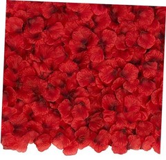 , Artificial Rose Petals – 1000 Pcs Silk, Fake Rose Petals for Mothers Day Red