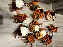 Fall wedding flowers-centerpieces, decorations, birch flower girl basket, etc