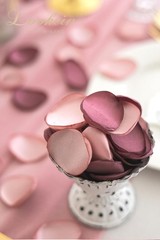 300pcs Rose Petals Satin Flower Petals Wedding Flower Girl Basket Table
