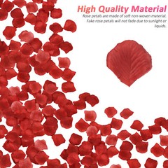 1000Pcs Artificial Fake Rose Petals Wedding Event Romantic Night Party Decor USA