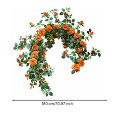 Artificial Floral Vine Outdoor Flower Backdrop Wall Verdant Leafy Design