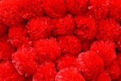20 PC Artificial Marigold Indian Wedding Flower Garlands Diwali Home Decoration