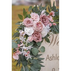Wedding Flowers Arch Set Silk Rose Decorations Outdoor Garden Ceremony New