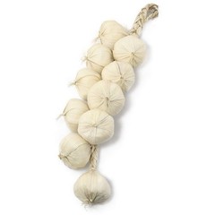 SQXBK Artificial Garlic String 2PCS Lifelike Fake White Hanging