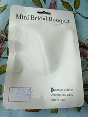 Vintage Mini Bridal Bouquet Made In USA Bakery Crafts Ohio NWT