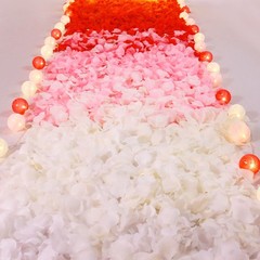 Artificial Rose Petals, 1200PCS, Wedding Confetti, White