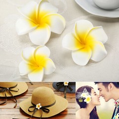 10/50Pcs DIY Frangipani Flowers Artificial Foam Floral Wedding Party Dekor Parts