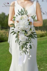Luxurious Silk Flower Bouquet for Weddings – Versatile Decor for Special Events
