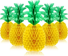 6 Pieces 14 Inch Pineapple Honeycomb Centerpieces Tissue Paper Pineapple Table H