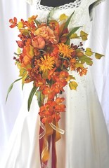 Autumn Bounty Faux Silk Bridal Bouquet
