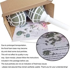 Bridal Wedding Bouquet Holder Decoration Flower Foam Handle, Box of 2