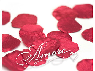 1000 Wedding Silk Rose Petals Crimson Red – Metallic Red, Petals & Garlands, Ros