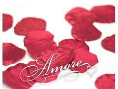 1000 Wedding Silk Rose Petals Crimson Red – Metallic Red, Petals & Garlands, Ros