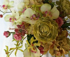 Orchid Garden Faux Wedding Bouquet